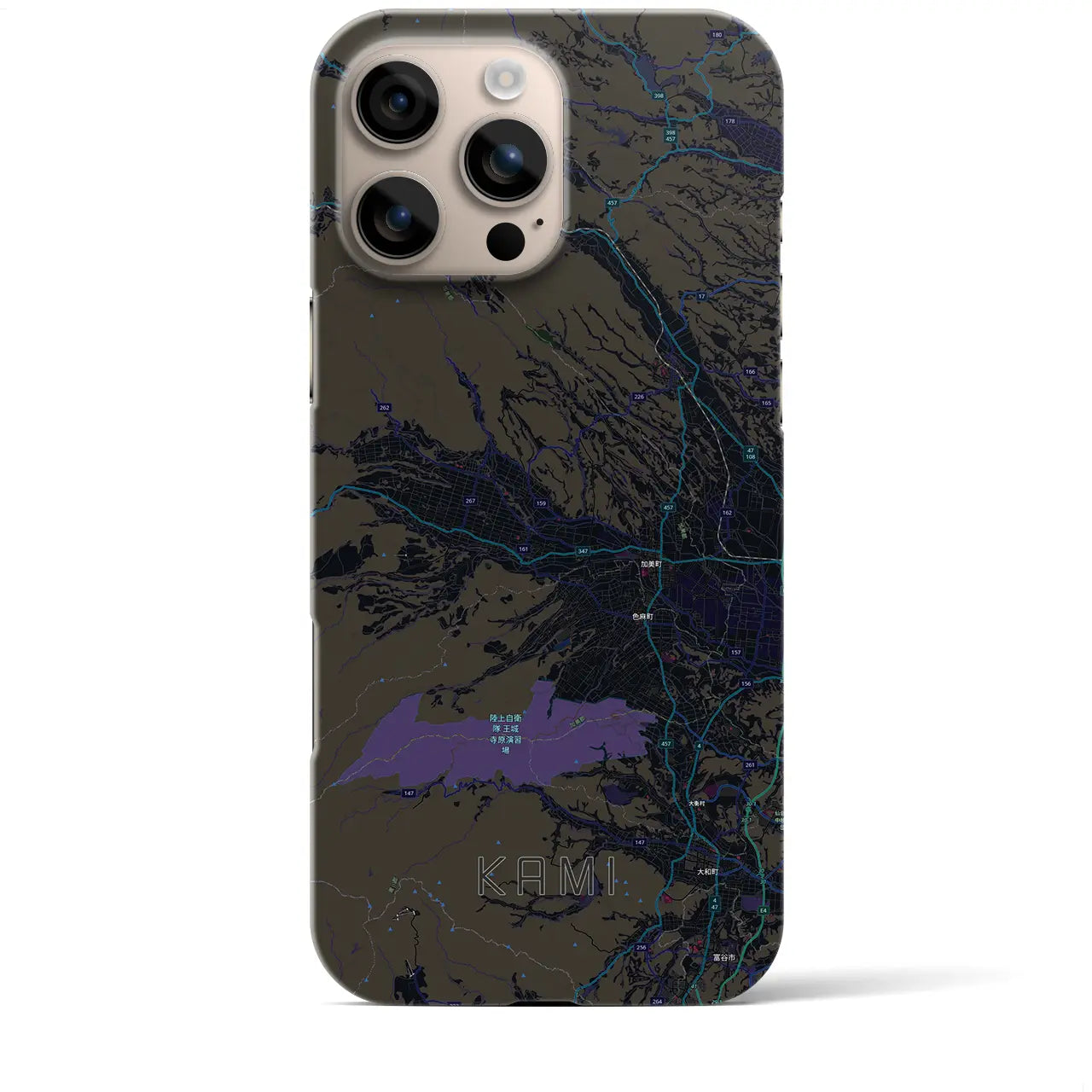 【加美（宮城県）】地図柄iPhoneケース（バックカバータイプ）