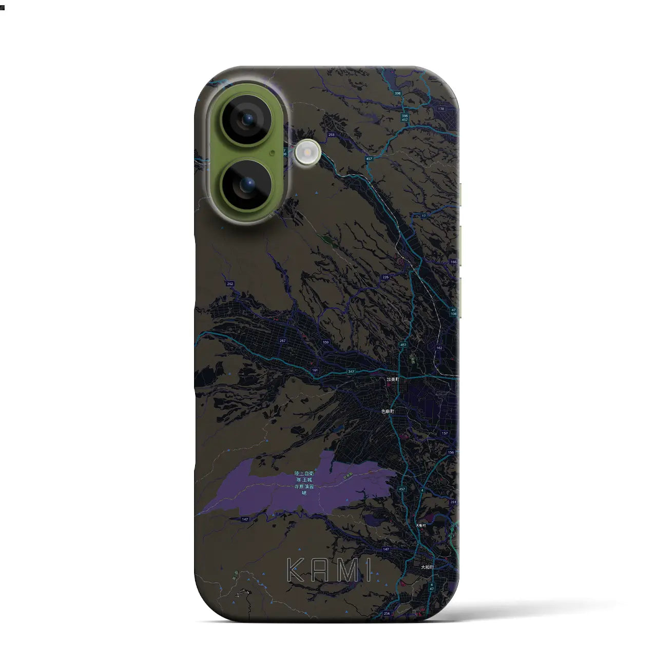 【加美（宮城県）】地図柄iPhoneケース（バックカバータイプ）