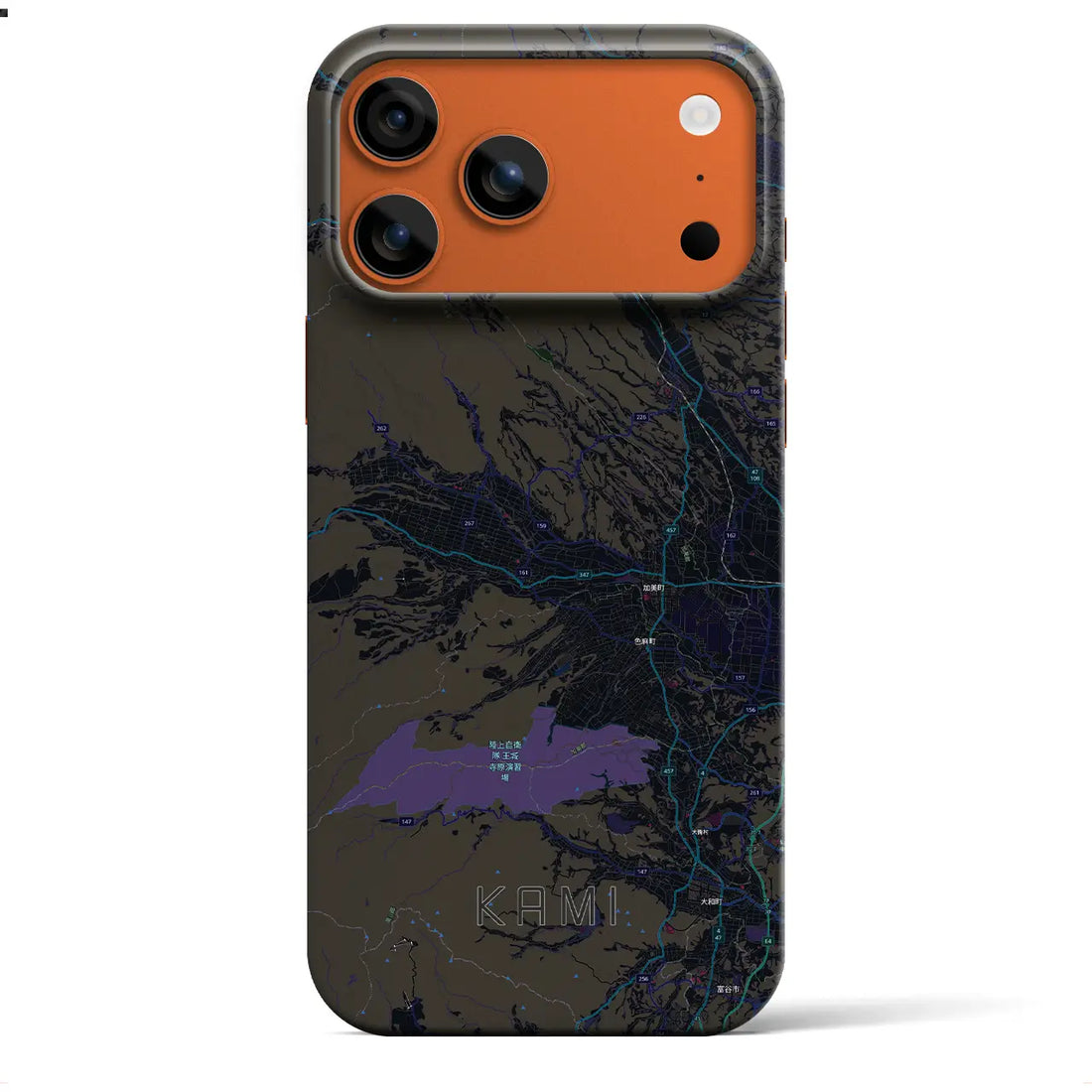 【加美（宮城県）】地図柄iPhoneケース（バックカバータイプ）