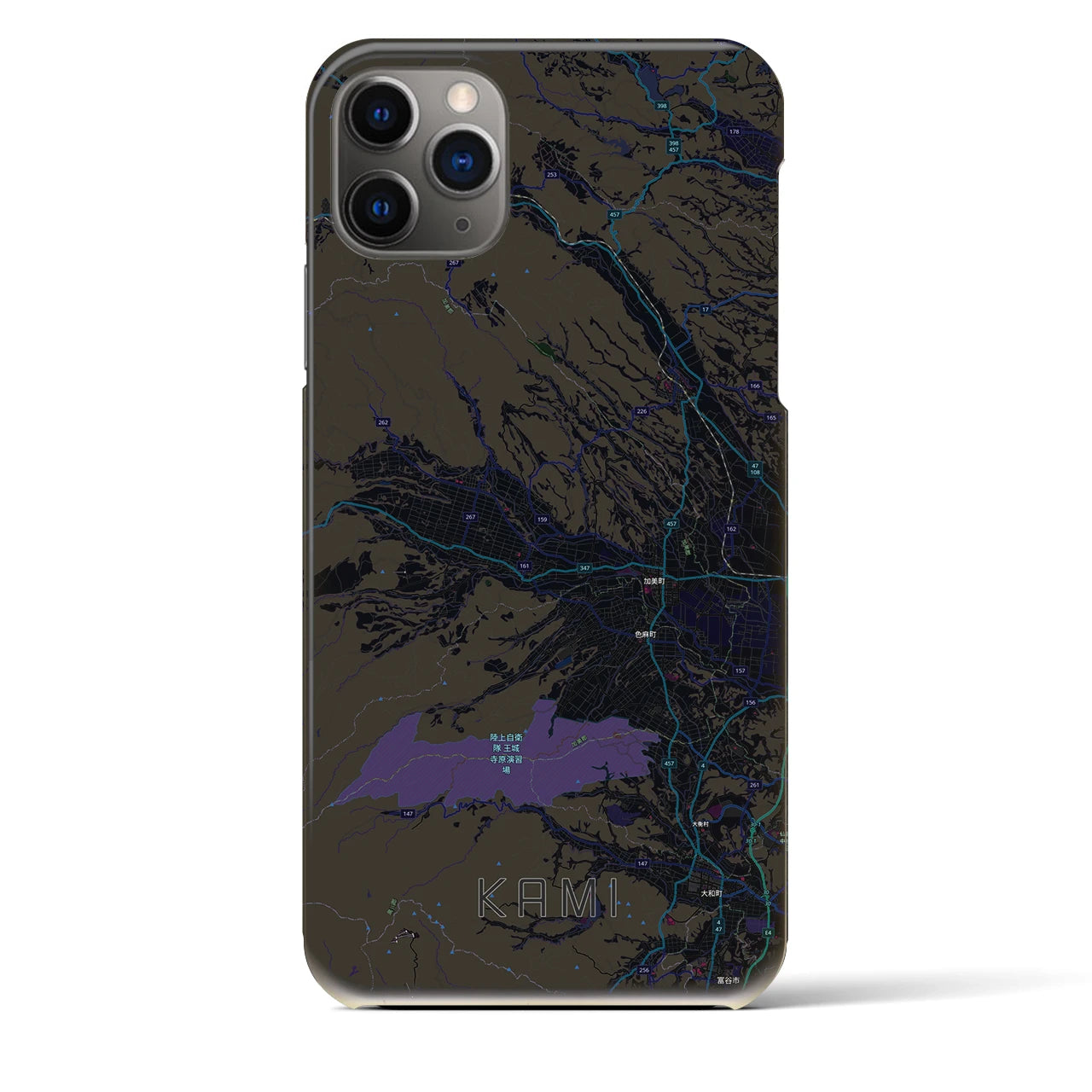 【加美（宮城県）】地図柄iPhoneケース（バックカバータイプ）