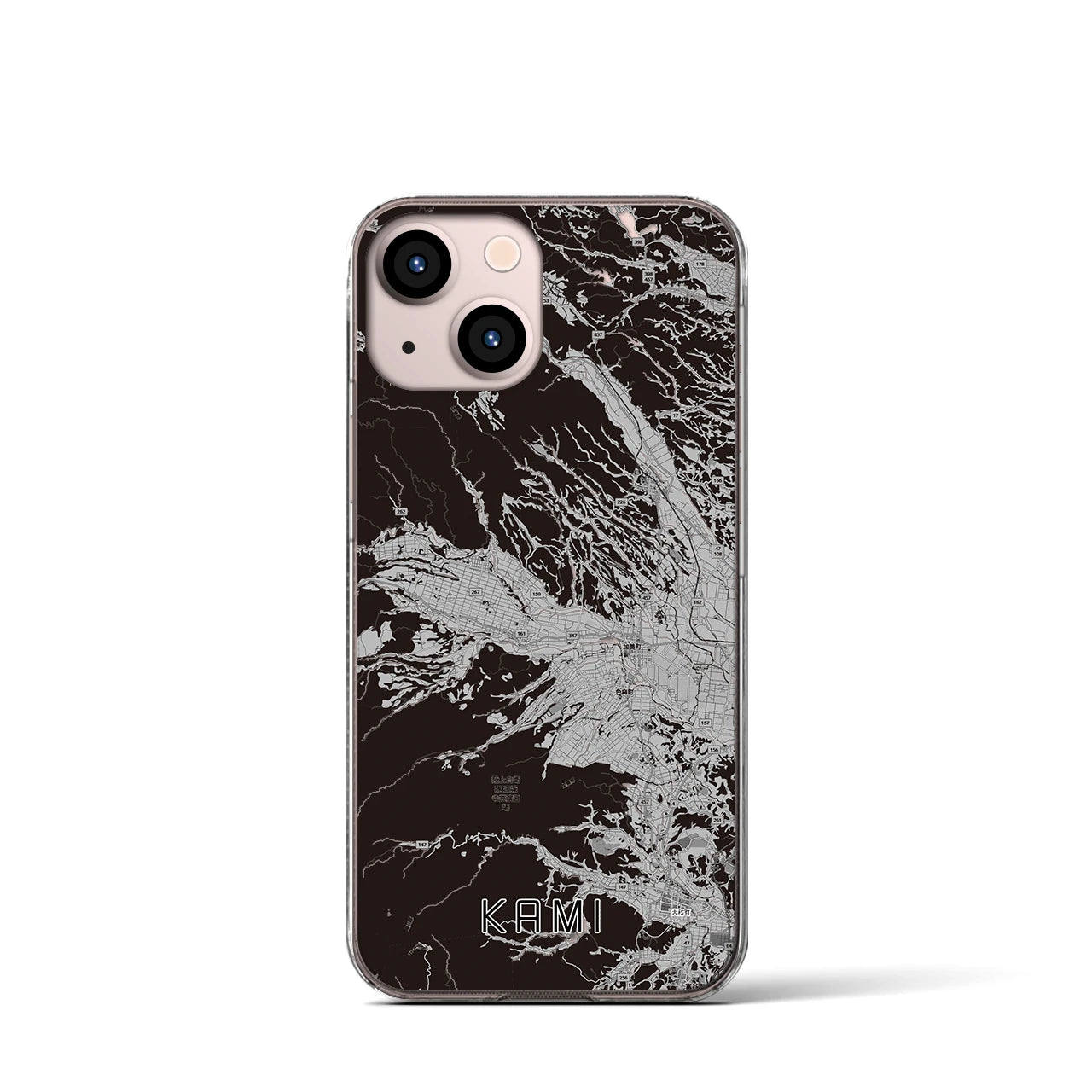 【加美（宮城県）】地図柄iPhoneケース（クリアタイプ）