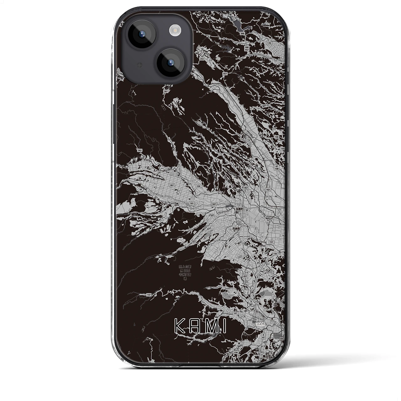 【加美（宮城県）】地図柄iPhoneケース（クリアタイプ）