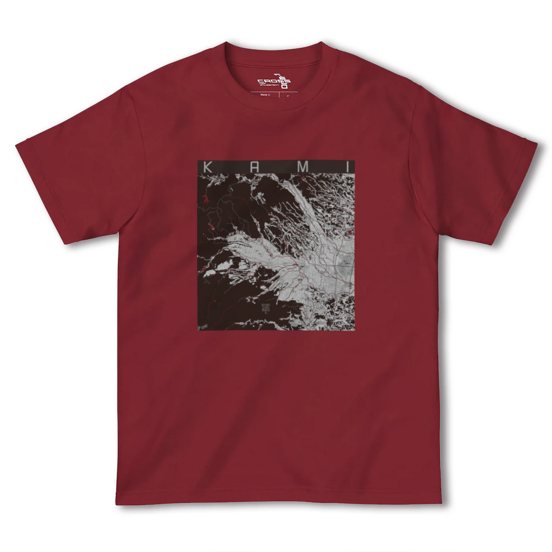 【加美(宮城県)】地図柄ヘビーウェイトTシャツ