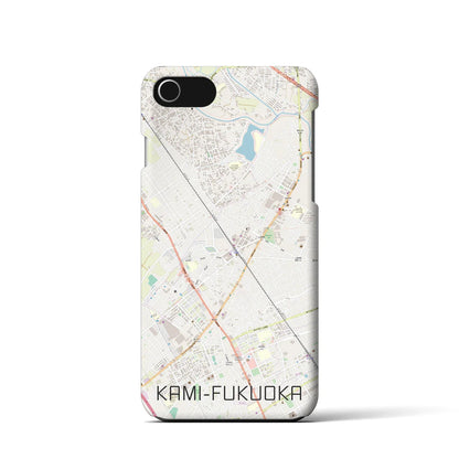 【上福岡（埼玉県）】地図柄iPhoneケース（バックカバータイプ）