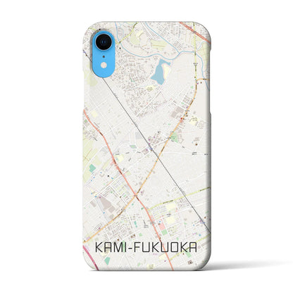 【上福岡（埼玉県）】地図柄iPhoneケース（バックカバータイプ）