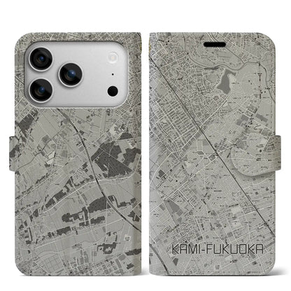 【上福岡（埼玉県）】地図柄iPhoneケース（手帳タイプ）