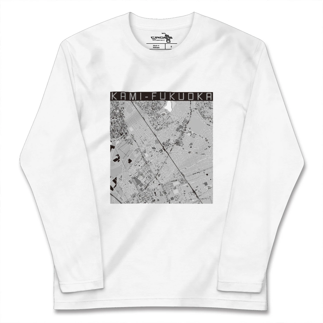 【上福岡(埼玉県)】地図柄ロングスリーブTシャツ