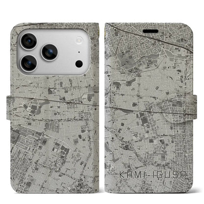 【上井草（東京都）】地図柄iPhoneケース（手帳タイプ）