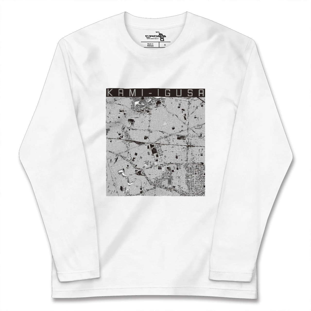 【上井草（東京都）】地図柄ロングスリーブTシャツ