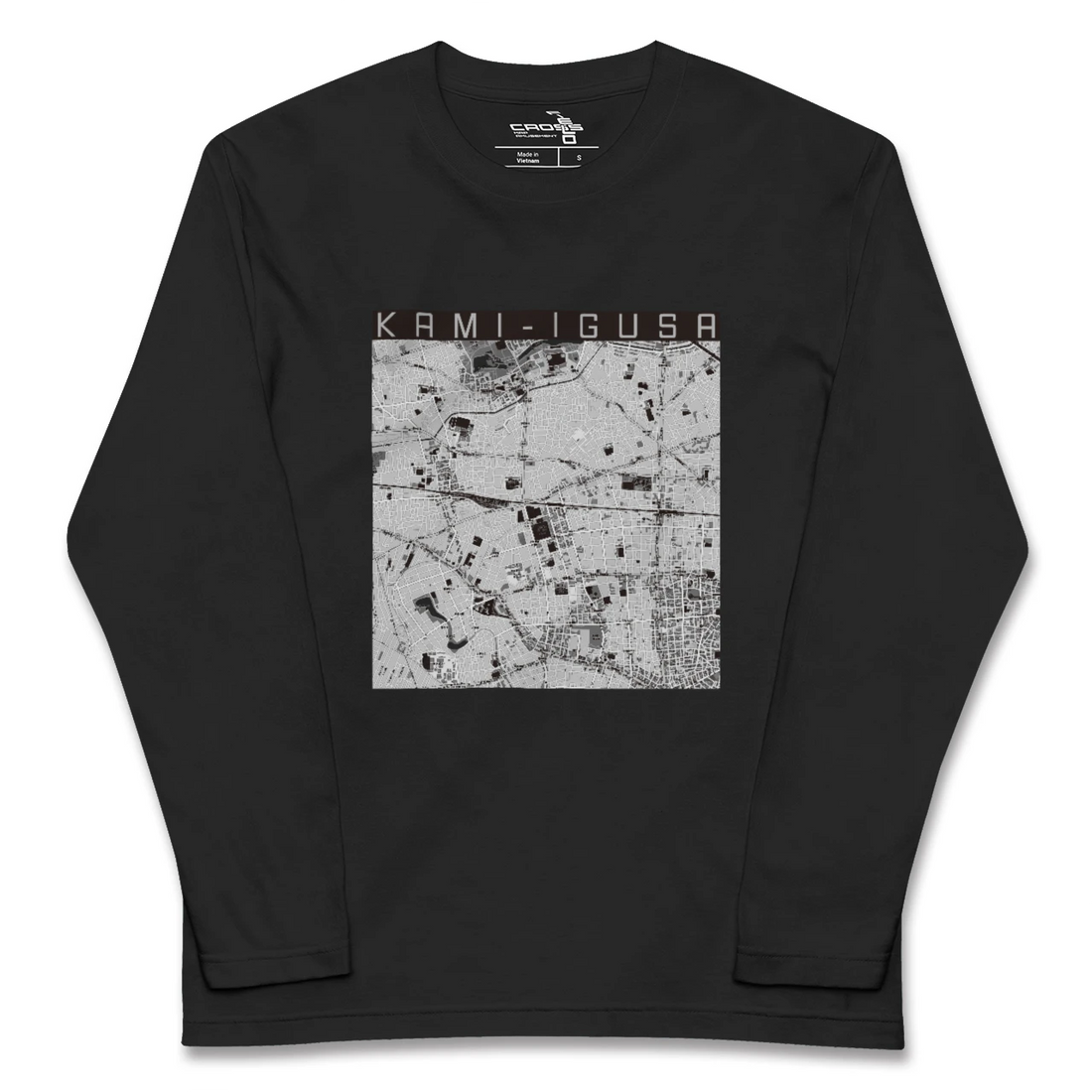 【上井草（東京都）】地図柄ロングスリーブTシャツ