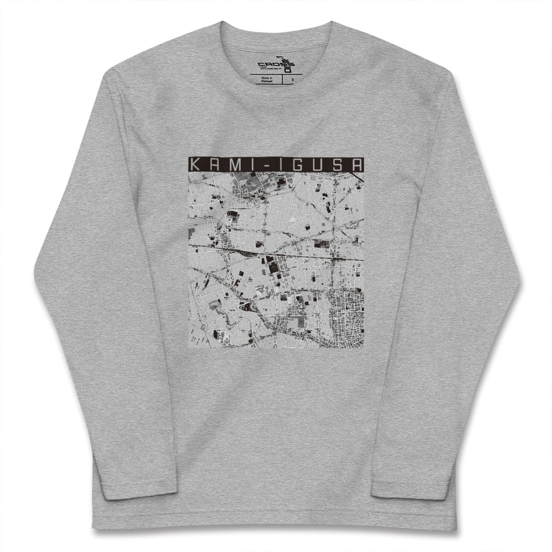 【上井草（東京都）】地図柄ロングスリーブTシャツ