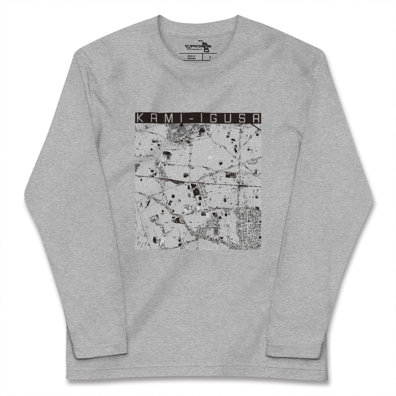 【上井草（東京都）】地図柄ロングスリーブTシャツ