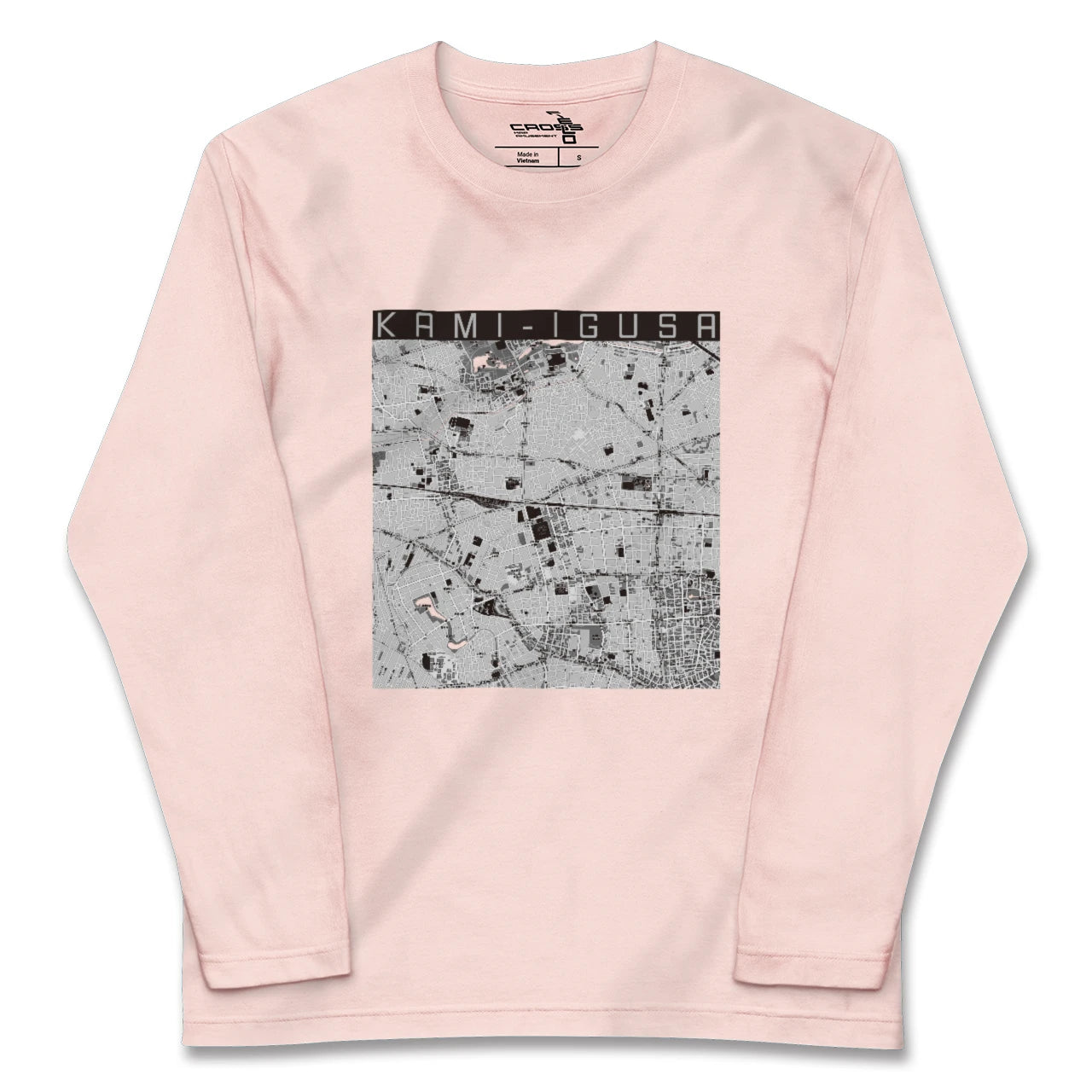 【上井草（東京都）】地図柄ロングスリーブTシャツ