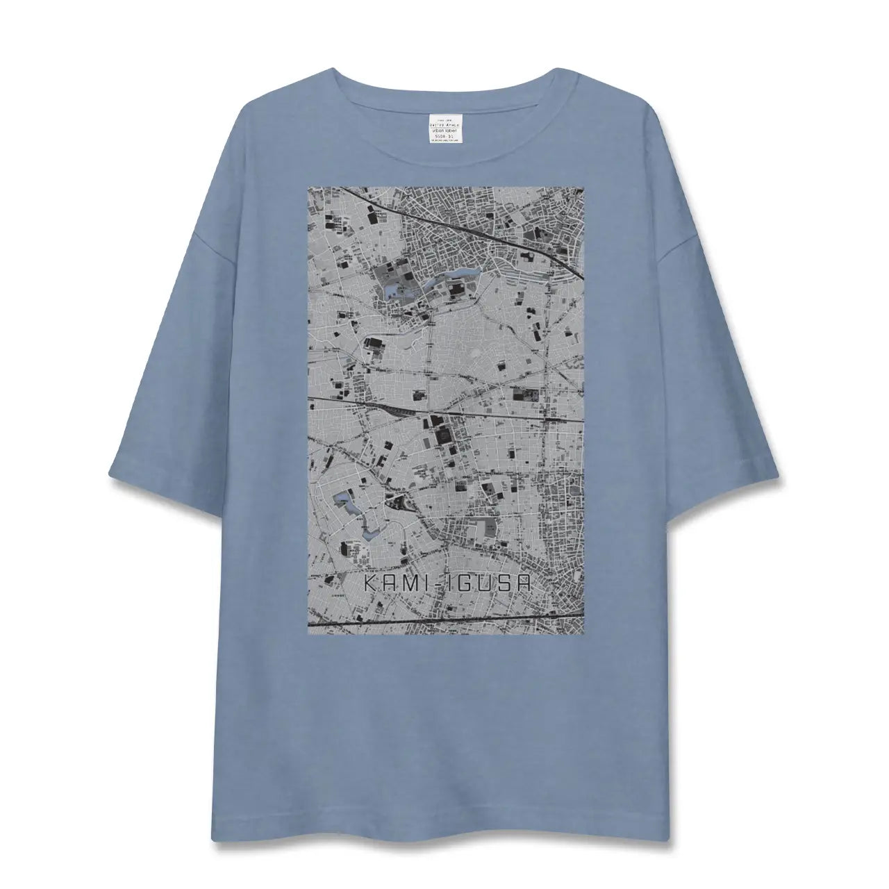 【上井草（東京都）】地図柄ビッグシルエットTシャツ