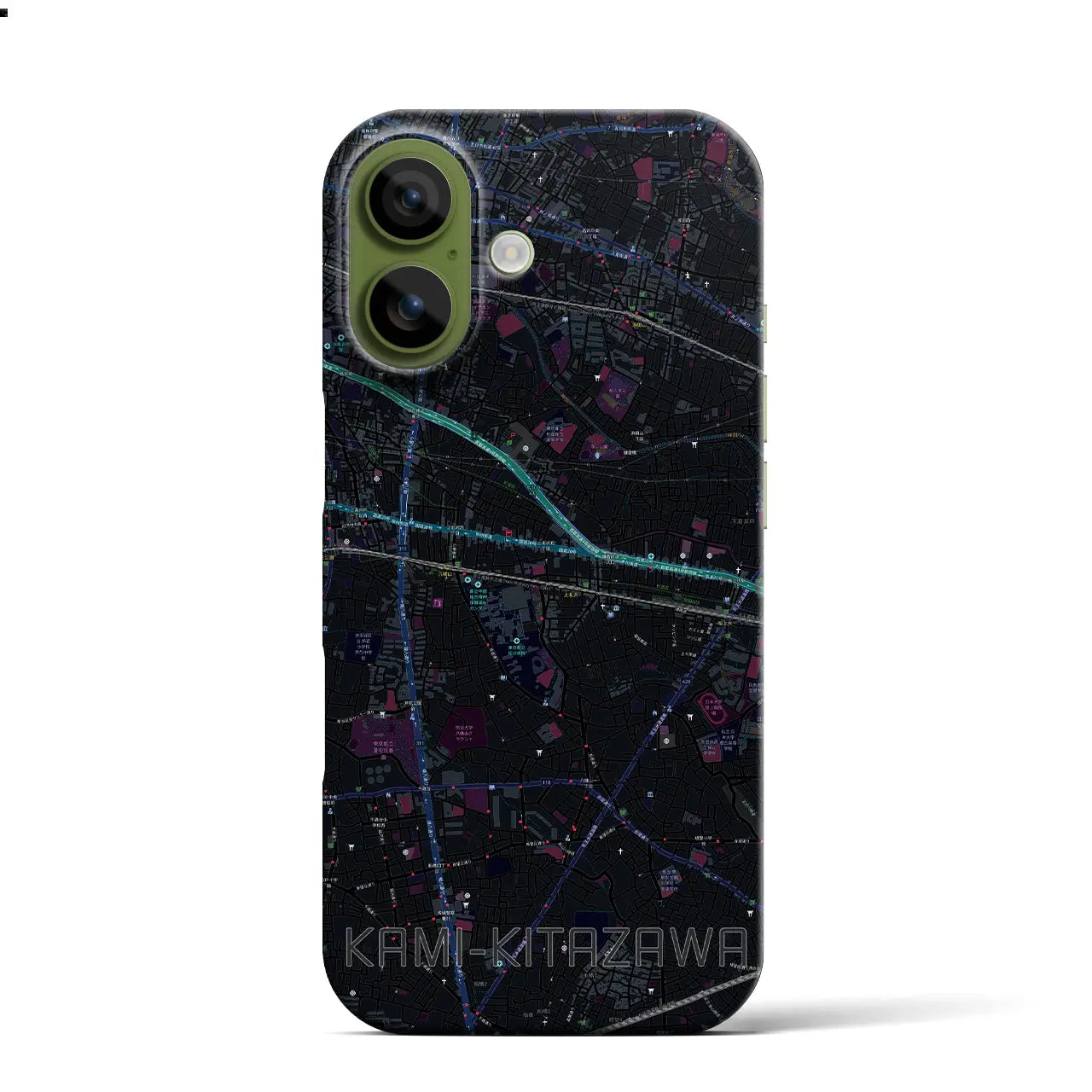 【上北沢（東京都）】地図柄iPhoneケース（バックカバータイプ）