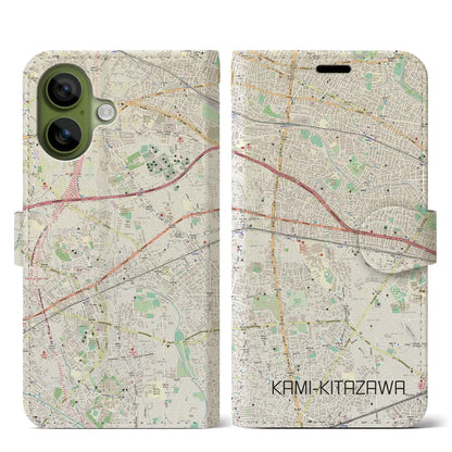 【上北沢（東京都）】地図柄iPhoneケース（手帳タイプ）