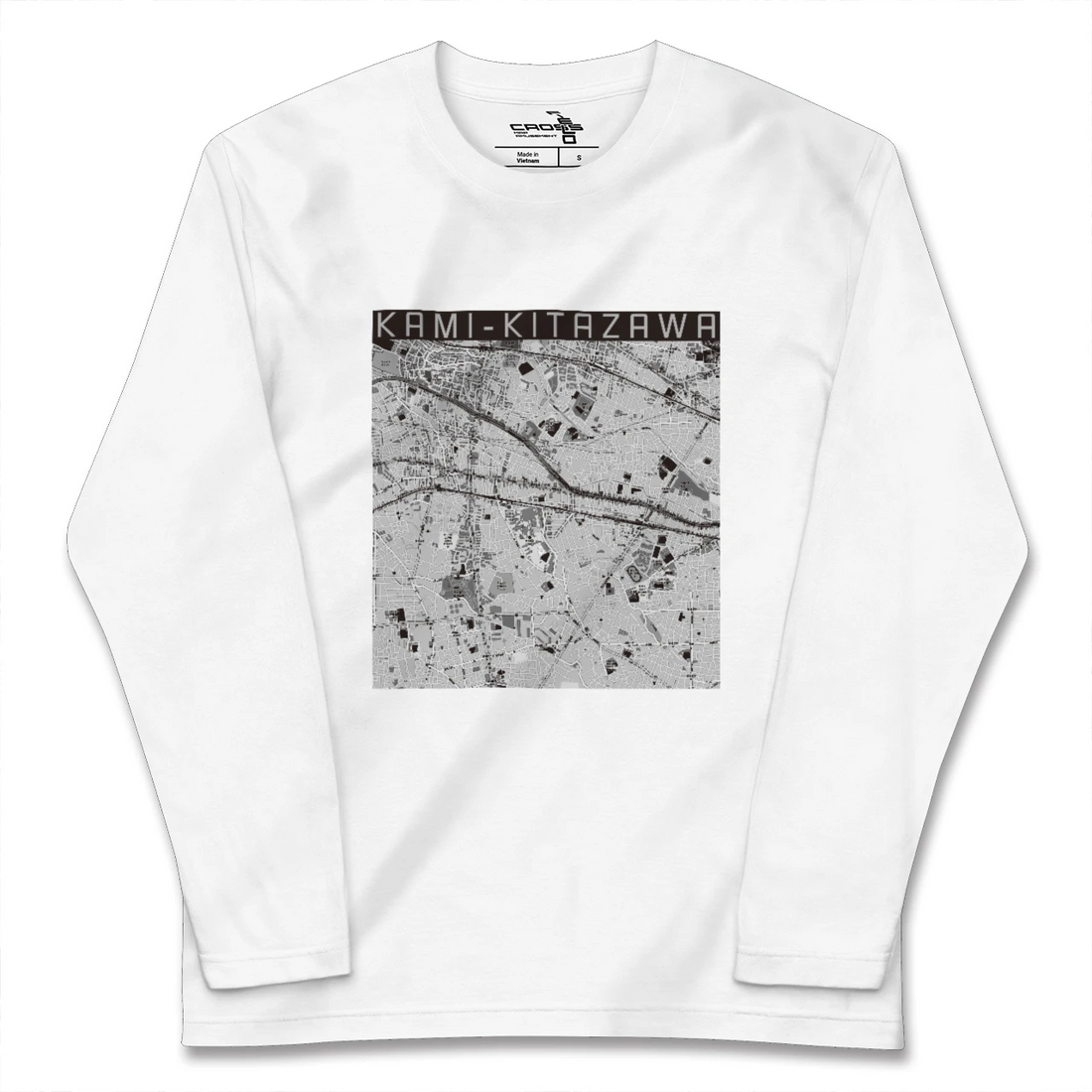 【上北沢（東京都）】地図柄ロングスリーブTシャツ
