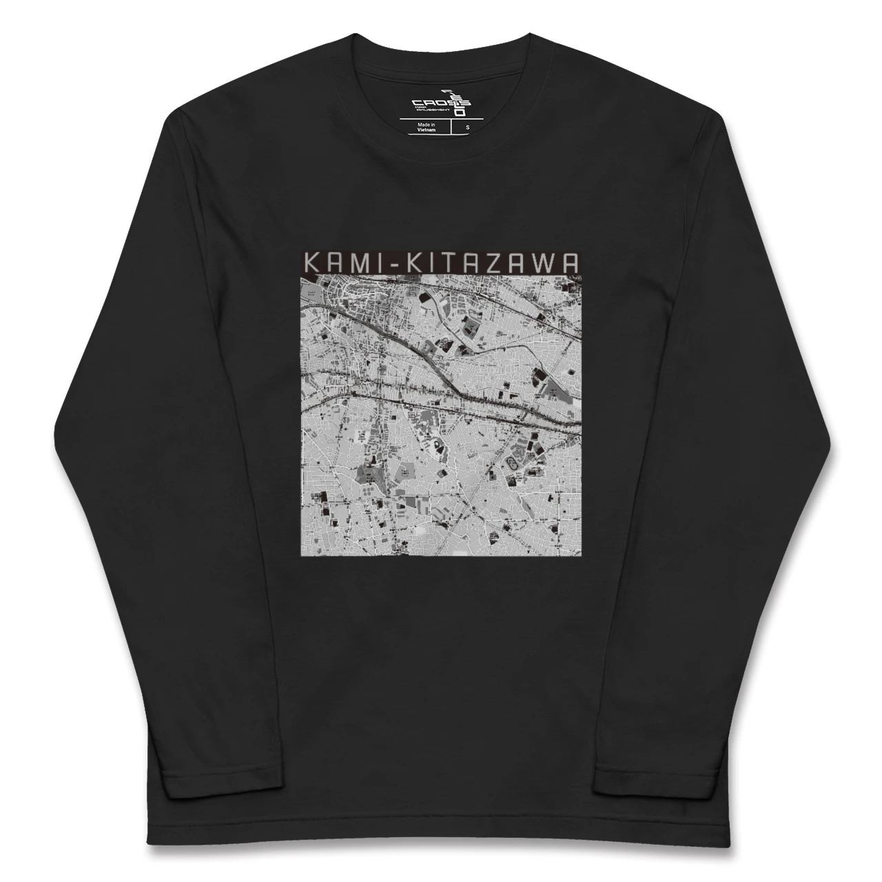 【上北沢（東京都）】地図柄ロングスリーブTシャツ