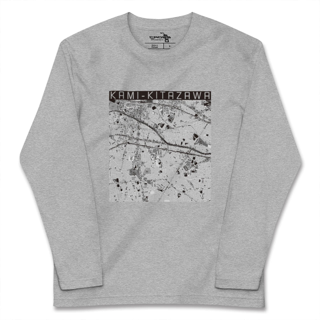 【上北沢（東京都）】地図柄ロングスリーブTシャツ