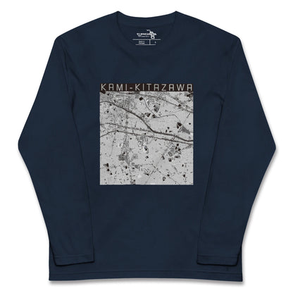 【上北沢（東京都）】地図柄ロングスリーブTシャツ