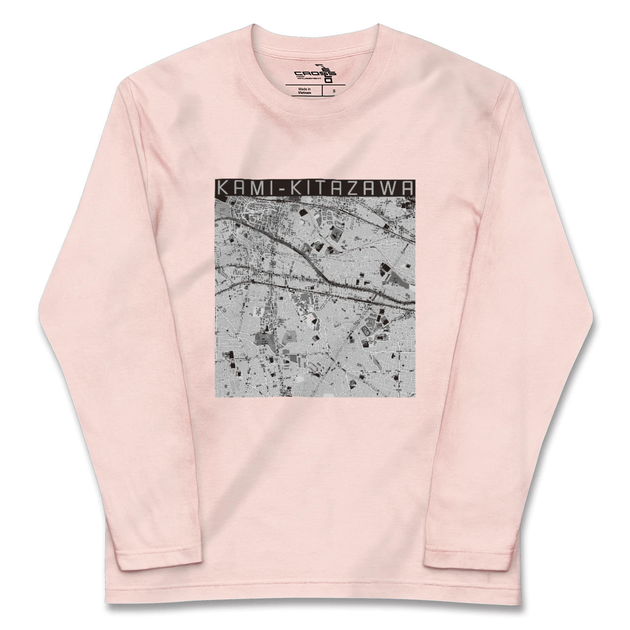 【上北沢（東京都）】地図柄ロングスリーブTシャツ