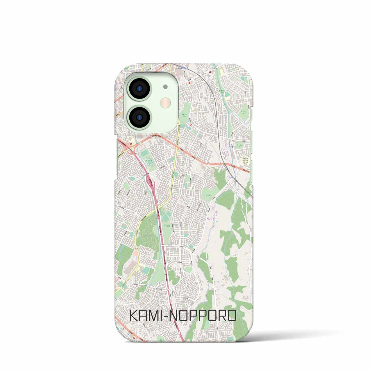 【上野幌（北海道）】地図柄iPhoneケース（バックカバータイプ）