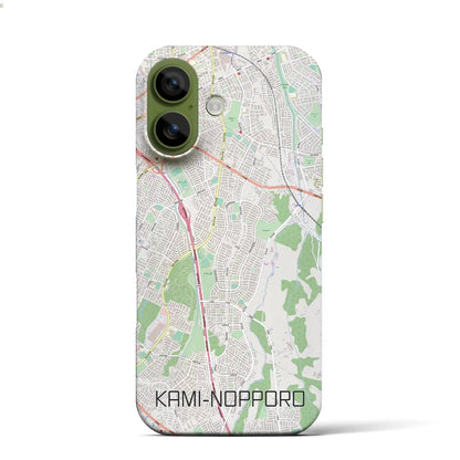 【上野幌（北海道）】地図柄iPhoneケース（バックカバータイプ）