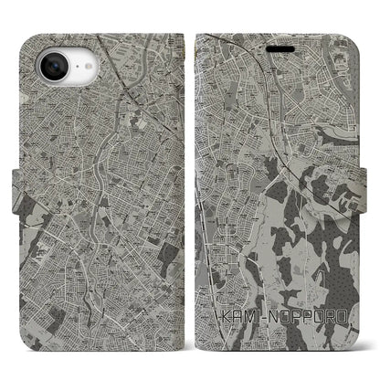 【上野幌（北海道）】地図柄iPhoneケース（手帳タイプ）