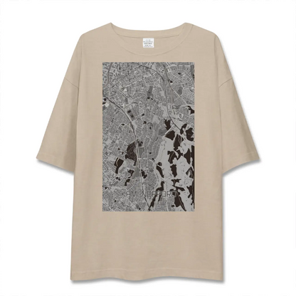 【上野幌（北海道）】地図柄ビッグシルエットTシャツ