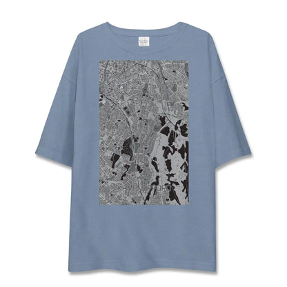 【上野幌（北海道）】地図柄ビッグシルエットTシャツ