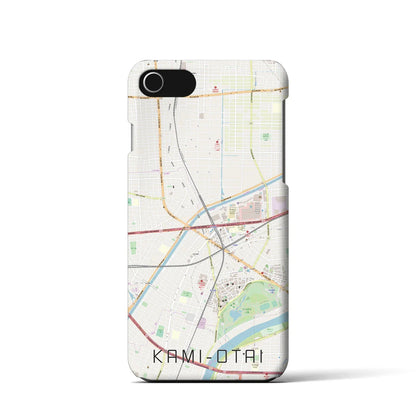 【上小田井（愛知県）】地図柄iPhoneケース（バックカバータイプ）