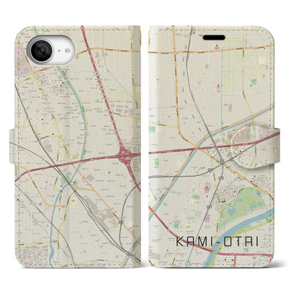 【上小田井（愛知県）】地図柄iPhoneケース（手帳タイプ）