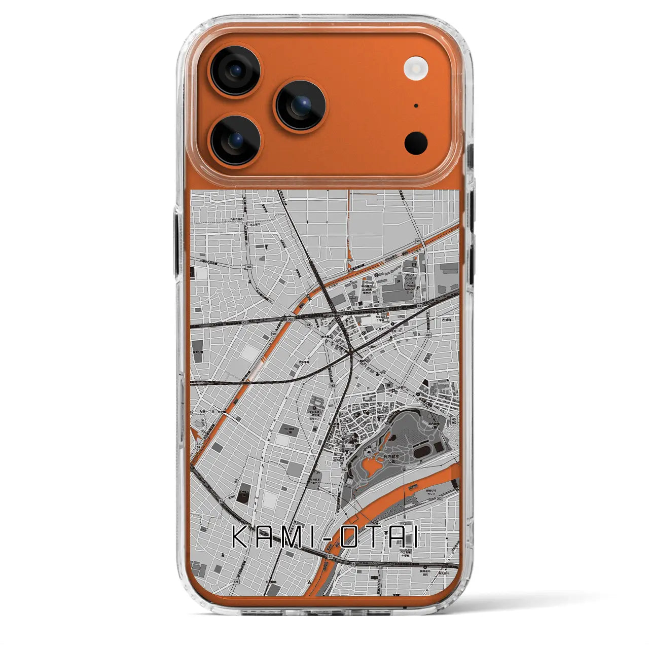 【上小田井（愛知県）】地図柄iPhoneケース（MagSafeタイプ）