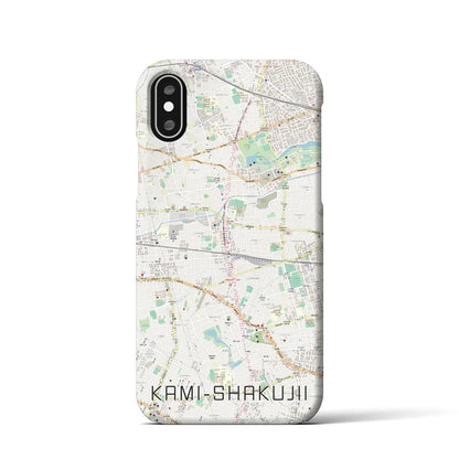 【上石神井（東京都）】地図柄iPhoneケース（バックカバータイプ）
