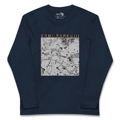 【上石神井（東京都）】地図柄ロングスリーブTシャツ