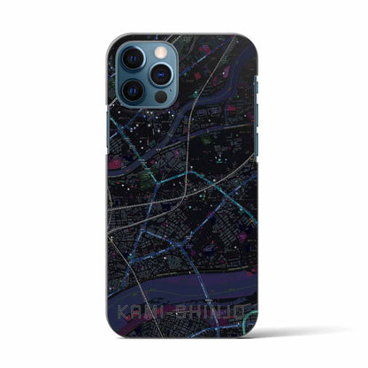 【上新庄（大阪府）】地図柄iPhoneケース（バックカバータイプ）