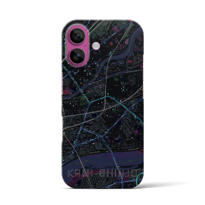 【上新庄（大阪府）】地図柄iPhoneケース（バックカバータイプ）