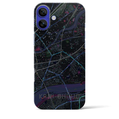 【上新庄（大阪府）】地図柄iPhoneケース（バックカバータイプ）