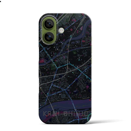 【上新庄（大阪府）】地図柄iPhoneケース（バックカバータイプ）