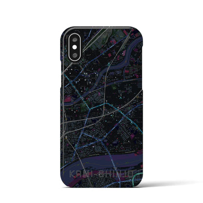 【上新庄（大阪府）】地図柄iPhoneケース（バックカバータイプ）