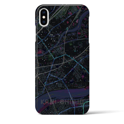 【上新庄（大阪府）】地図柄iPhoneケース（バックカバータイプ）