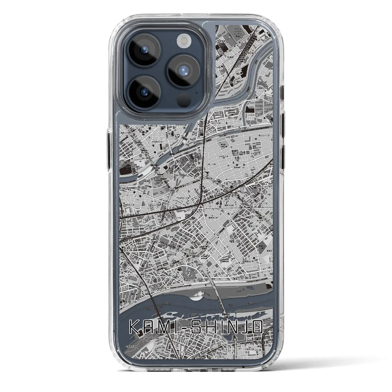 【上新庄（大阪府）】地図柄iPhoneケース（MagSafeタイプ）