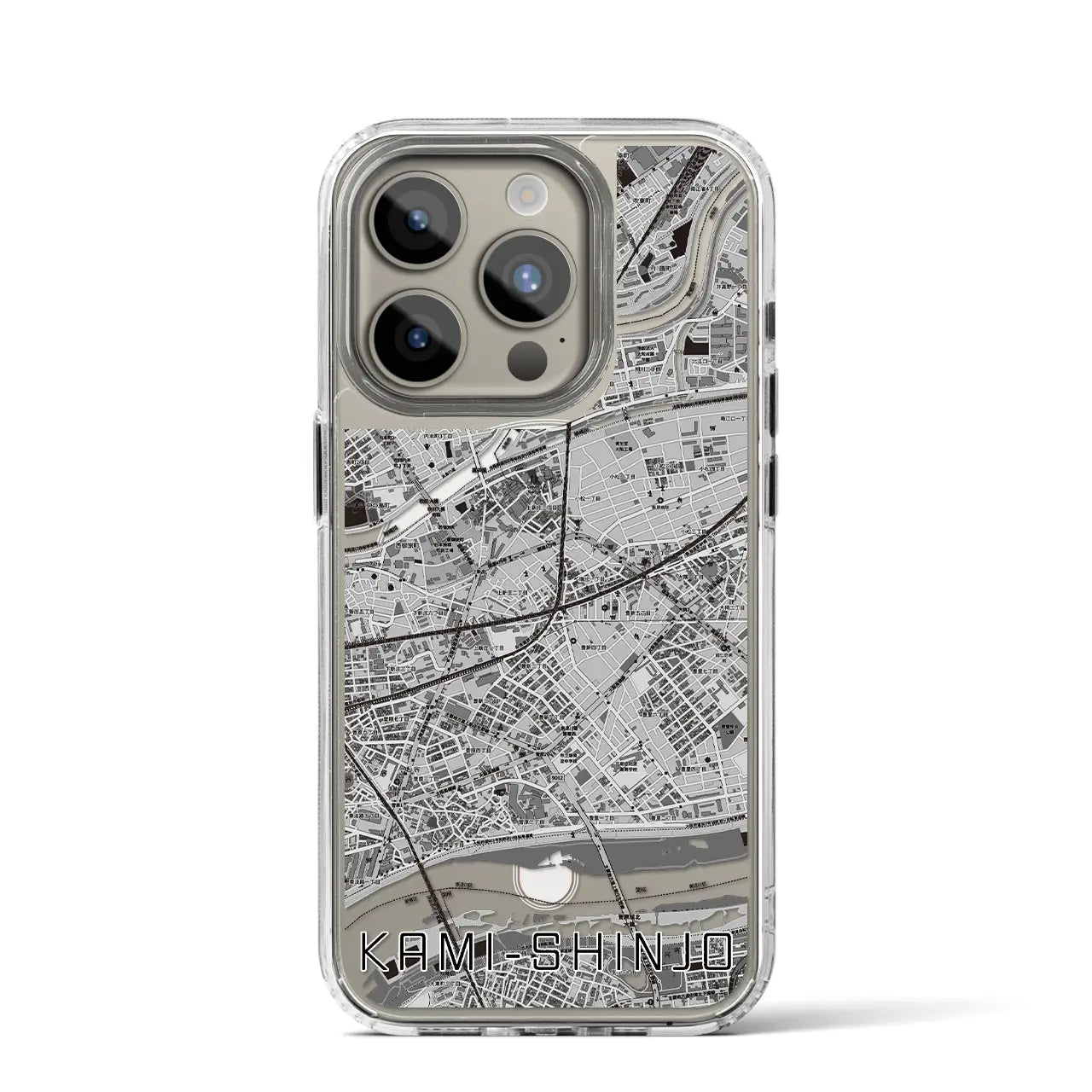 【上新庄（大阪府）】地図柄iPhoneケース（MagSafeタイプ）