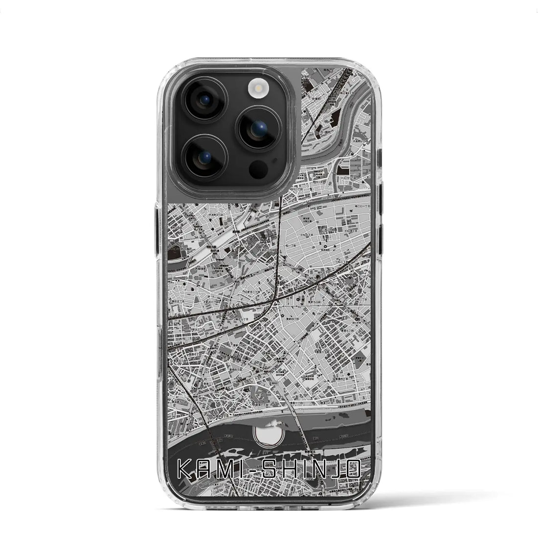 【上新庄（大阪府）】地図柄iPhoneケース（MagSafeタイプ）