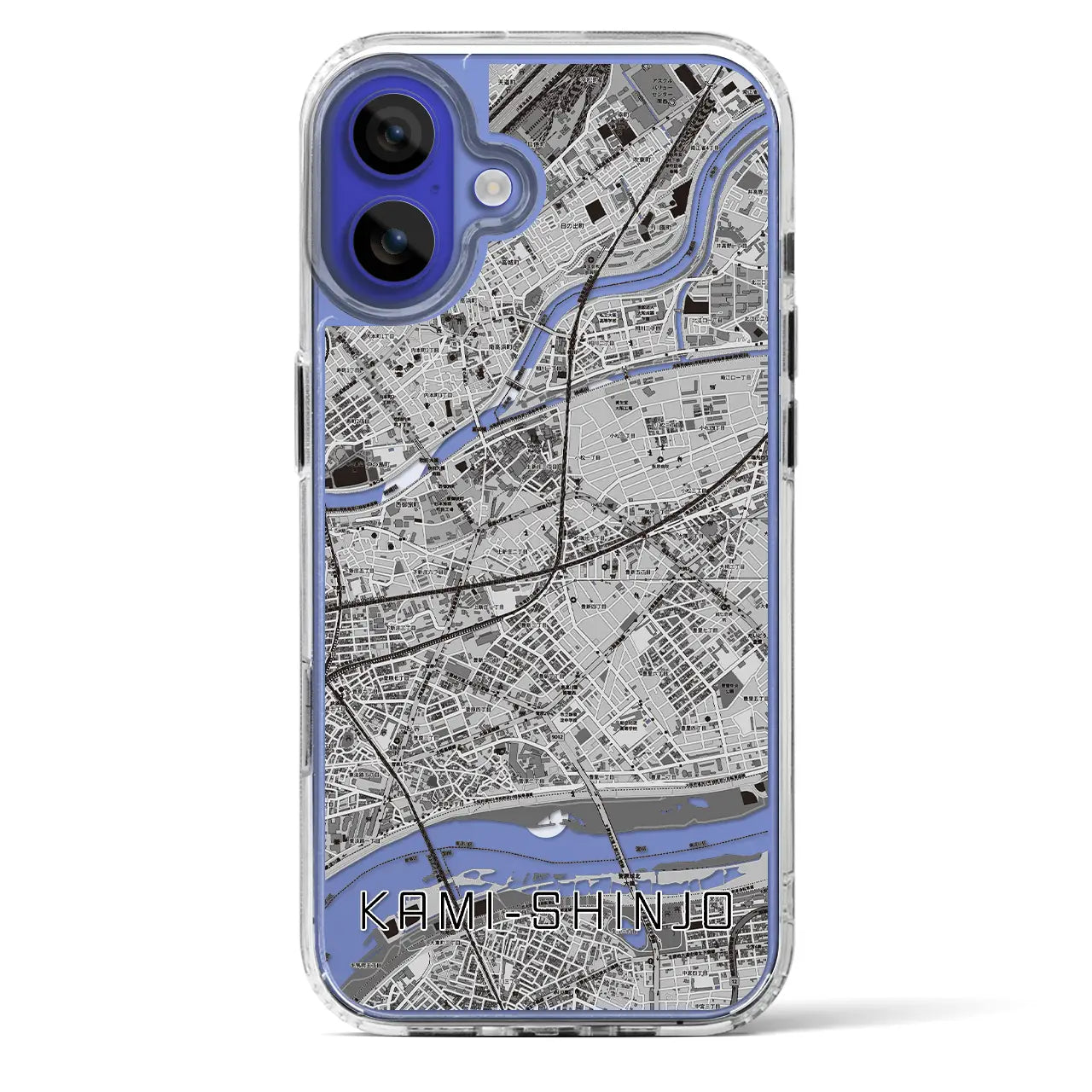 【上新庄（大阪府）】地図柄iPhoneケース（MagSafeタイプ）