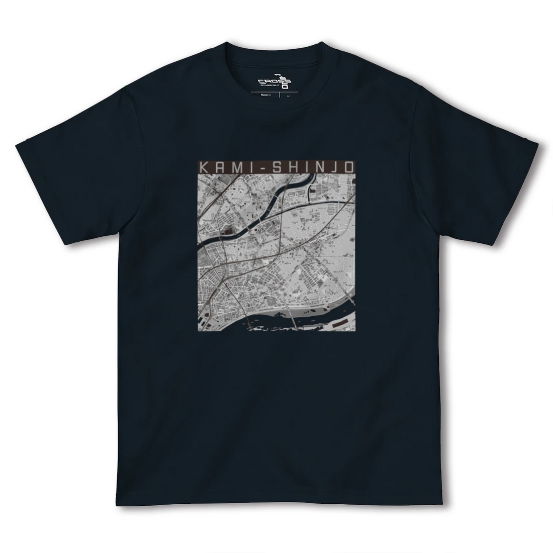 【上新庄(大阪府)】地図柄ヘビーウェイトTシャツ