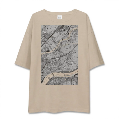 【上新庄（大阪府）】地図柄ビッグシルエットTシャツ