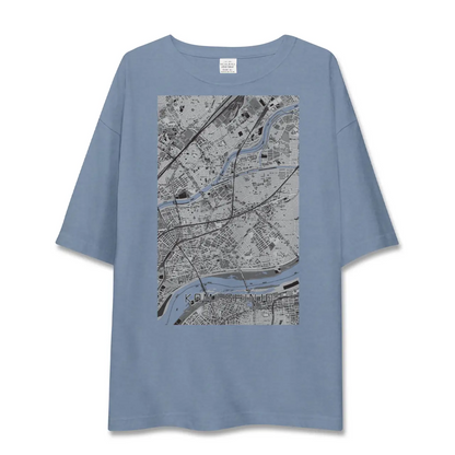 【上新庄（大阪府）】地図柄ビッグシルエットTシャツ