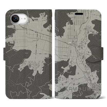 【上宇和（愛媛県）】地図柄iPhoneケース（手帳タイプ）