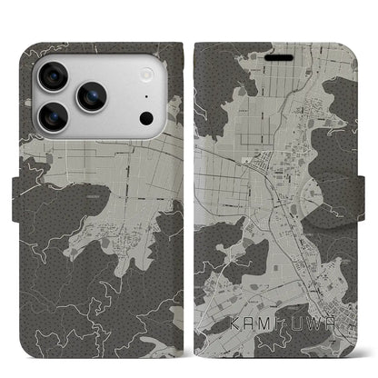 【上宇和（愛媛県）】地図柄iPhoneケース（手帳タイプ）